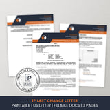 1P Last Chance Letter