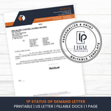 1P Status of Demand Letter